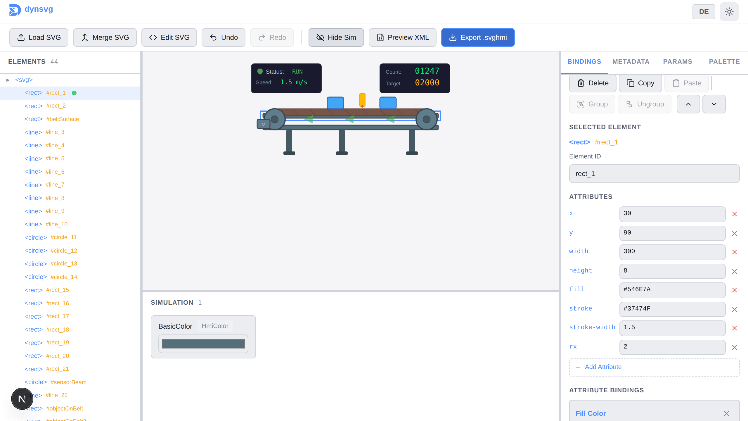Vollständige Editor-Vorschau
